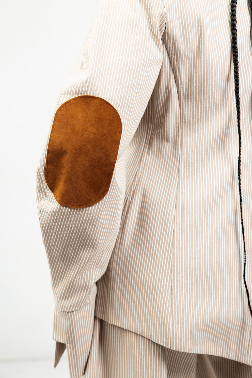 NAZIR Cotton Brown Blazer