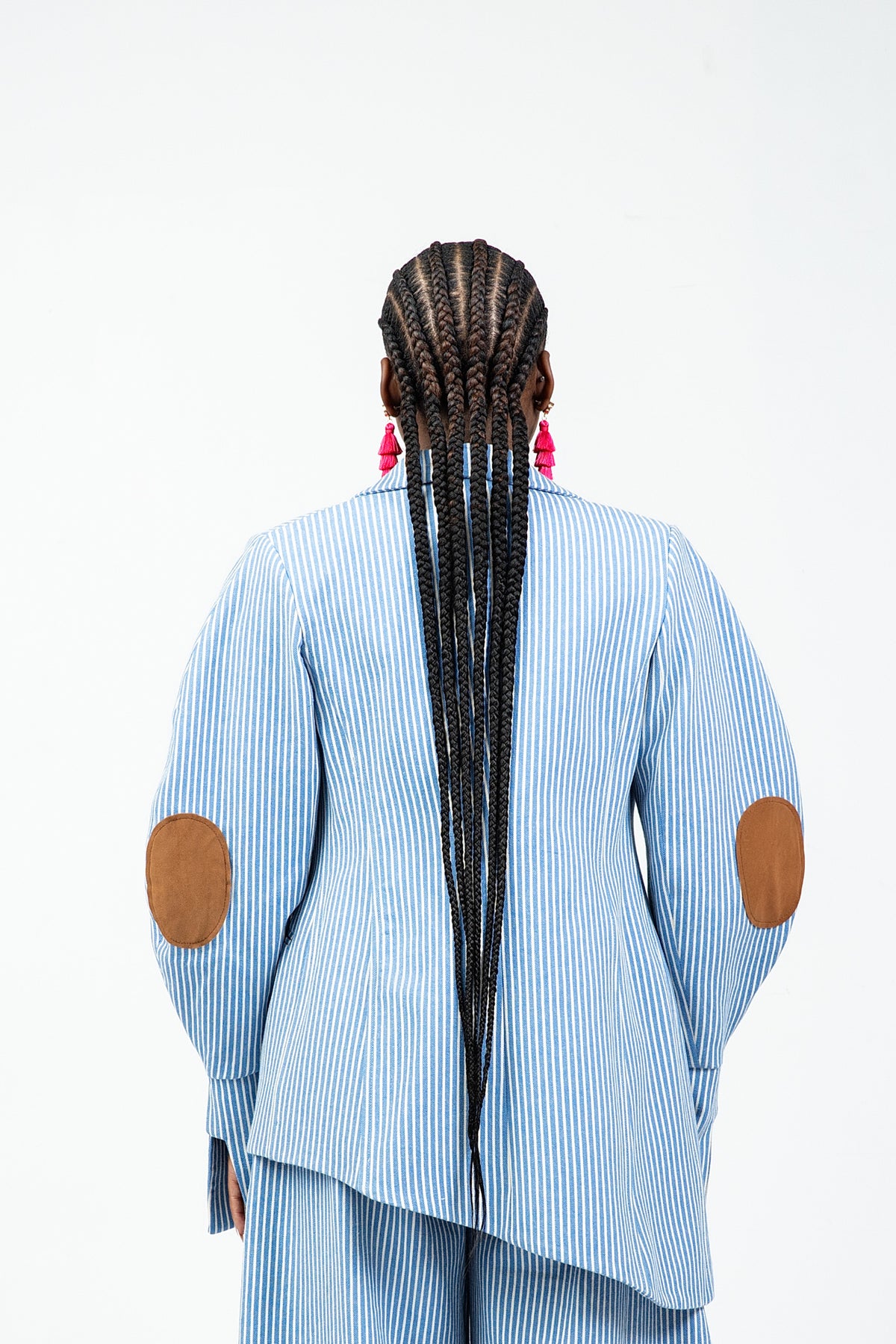 NAZIR Cotton Blue Blazer