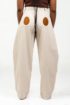 NAZIR Cotton Brown Suit Trousers